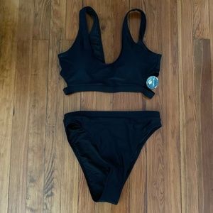 High-cut, high waisted cut out top bikini
